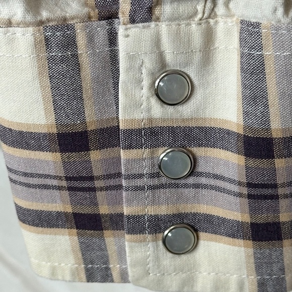 EUC Wrangler Men's Plaid Western Button Down Shirt with Pearlized Snap Buttons - Picture 4 of 9